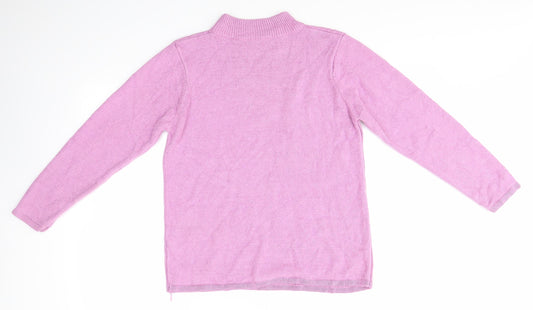 Fay Louise Womens Purple Pullover Jumper Size M