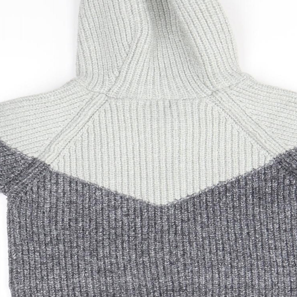 NEXT Girls Grey Pullover Hoodie Size 2-3 Years