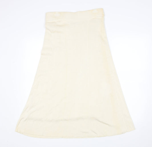 Riddella Womens Beige A-Line Skirt Size 16