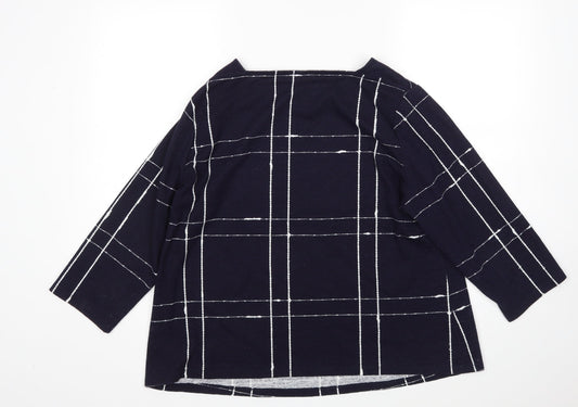 Preworn Womens Multicoloured Check Pullover Jumper Size 18