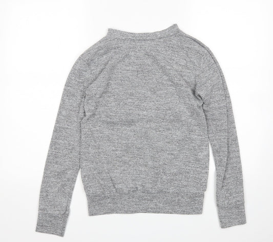 Silk Womens Grey Pullover Jumper Size S