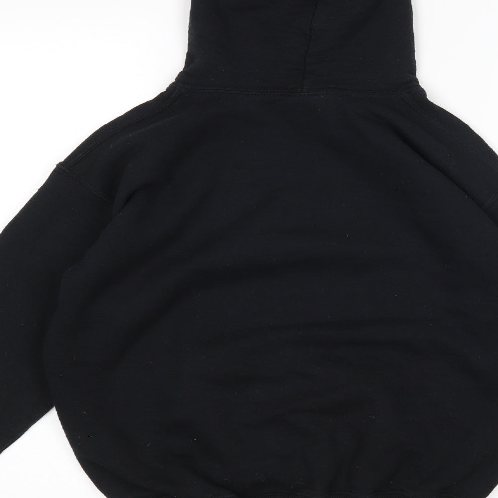 Gildan Girls Black Pullover Hoodie Size L - Eat Sleep Flip Repeat