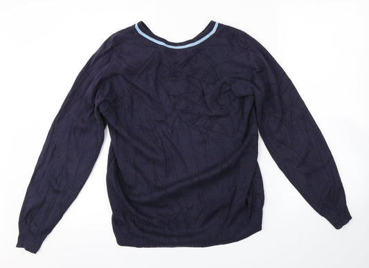 MAGICFIT Mens Blue Pullover Jumper