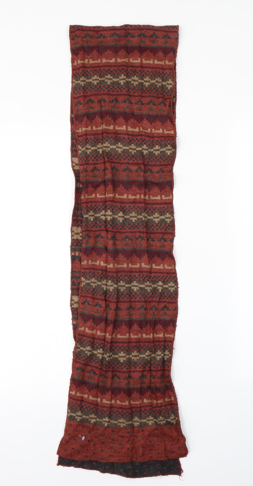Preworn Unisex Multicoloured Striped Scarf One Size