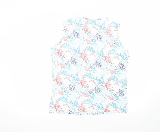 EWM Womens White Basic Tank Size M