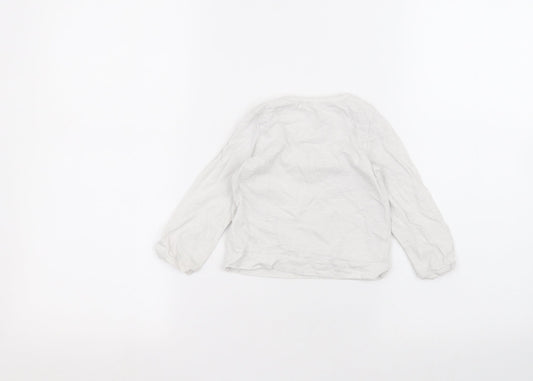 Marks and Spencer Boys White Basic T-Shirt Size 12-13 Years
