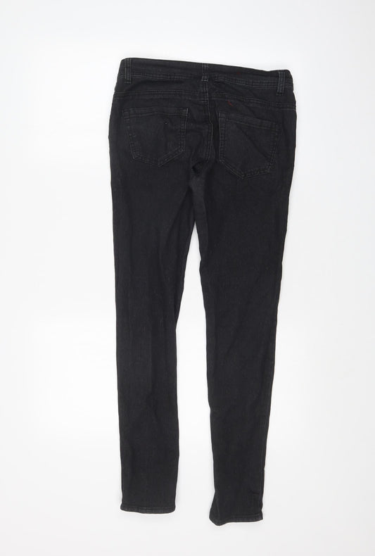 Denim & Co. Womens Black Skinny Jeans Size 12 L28 in