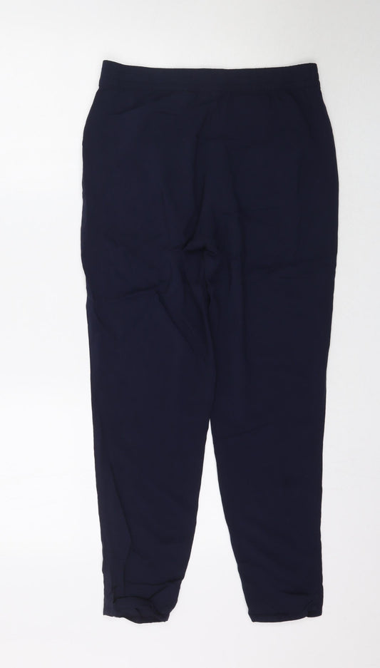 H&M Womens Blue Trousers Size 8 L27 in