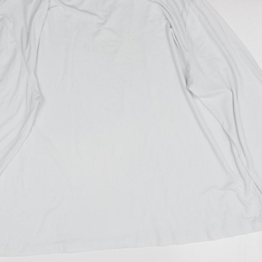 Herou Womens White Basic T-Shirt Size 2XL