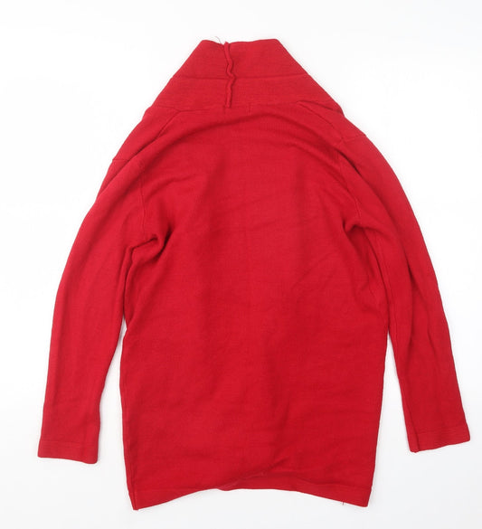 Mexe Womens Red Knit Pullover Jumper Size S