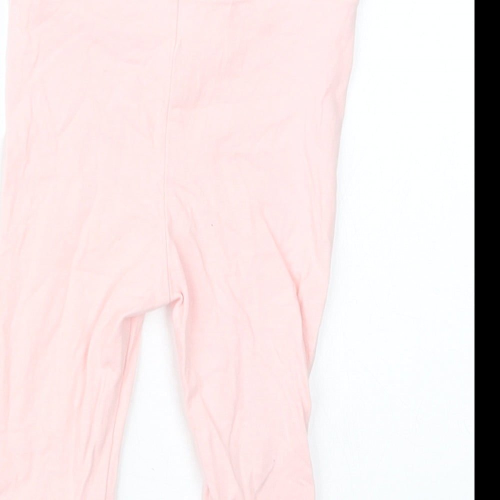 TU Girls Pink Capri Trousers Size 6-9 Months
