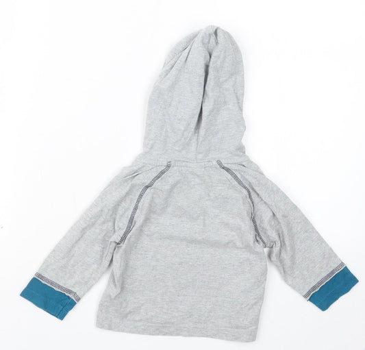MINIMODE Boys Grey Basic T-Shirt Size 6-9 Months