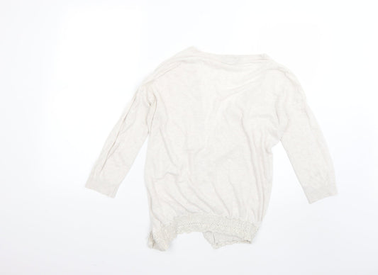 Dorothy Perkins Womens Beige Cardigan Jumper Size 10