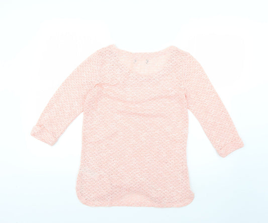 New Look Womens Pink Pullover Jumper Size 10