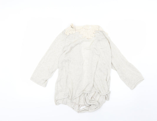 Per Una Womens Beige Cardigan Jumper Size 18