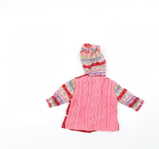 Gap Baby Multicoloured Geometric Basic Coat Coat Size 9-12 Months