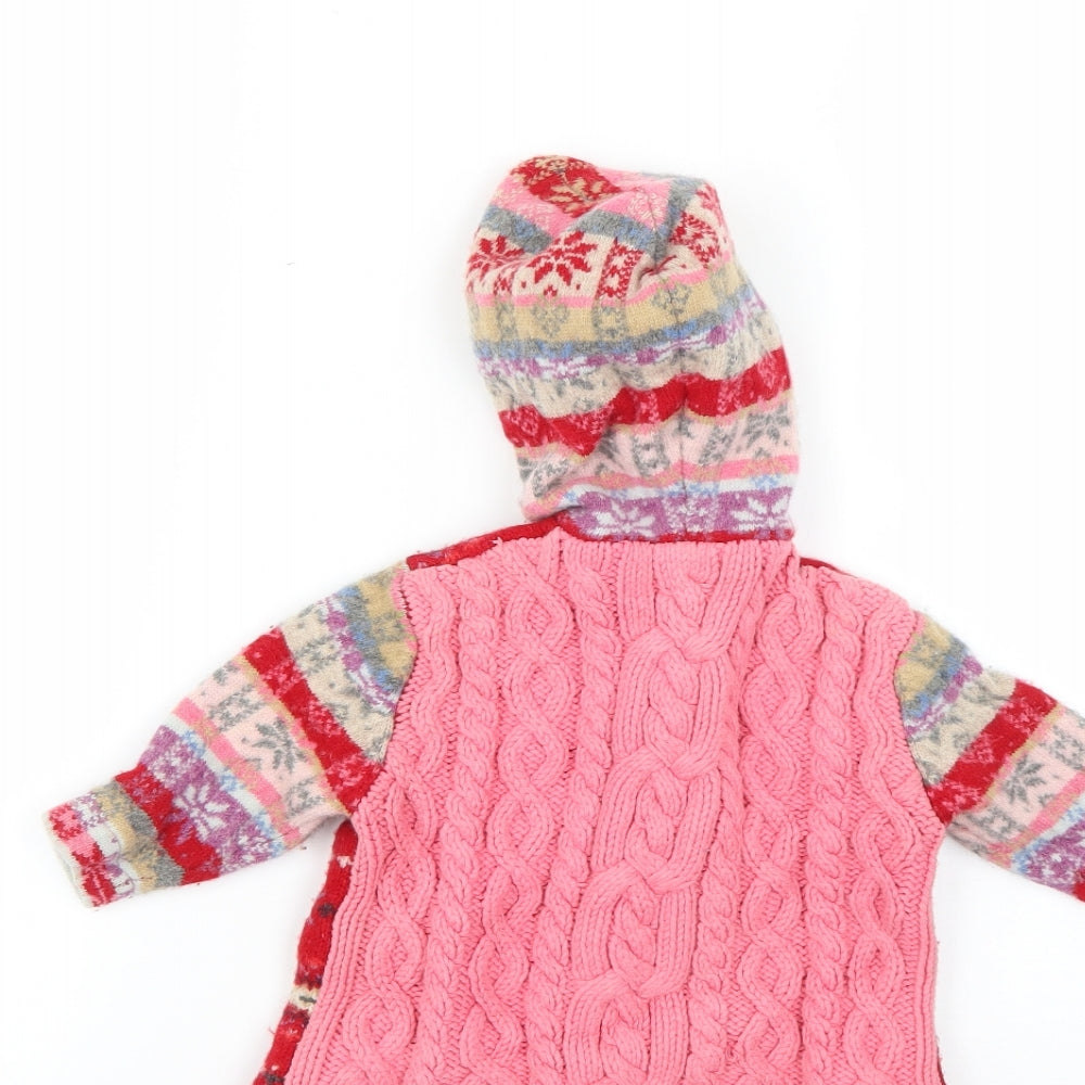 Gap Baby Multicoloured Geometric Basic Coat Coat Size 9-12 Months