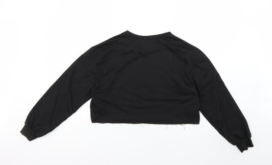 Preworn Womens Black Pullover Jumper Size S