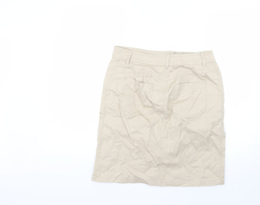 btx Womens Beige Straight & Pencil Skirt Size 10
