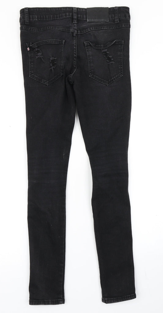 Good For Nothing Womens Black Denim Skinny Jeans Size 28 in L27 in