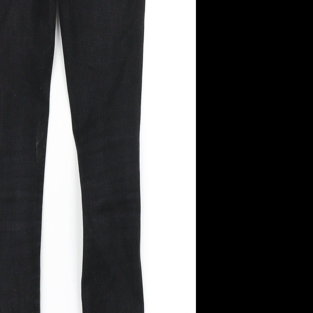 Good For Nothing Womens Black Denim Skinny Jeans Size 28 in L27 in