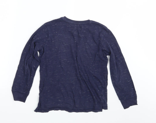 George Boys Blue Spotted Pullover Sweatshirt Size 10-11 Years