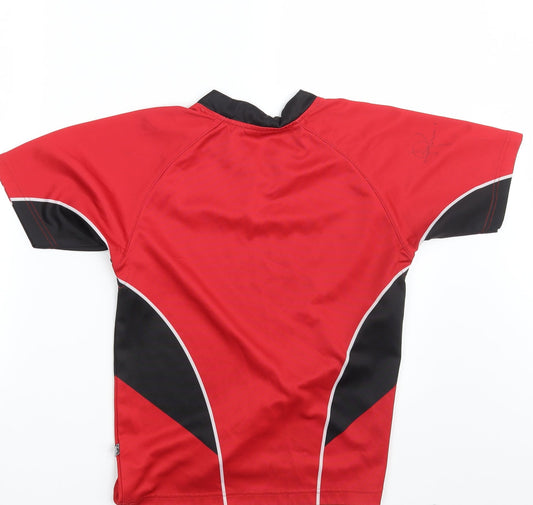 Samurai Boys Red Basic T-Shirt Size S