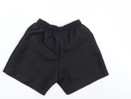 Halbro Boys Black Sweat Shorts One Size - Royal Forest Of Dean