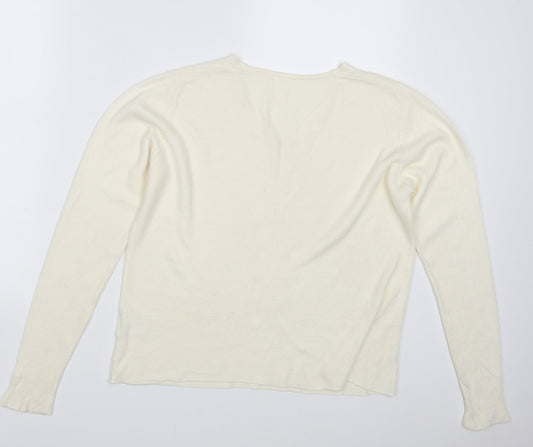By Design PLC Womens Ivory Knit Pullover Jumper Size L