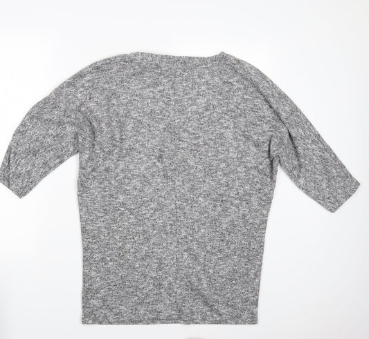 Dorothy Perkins Womens Grey Pullover Sweatshirt Size 14