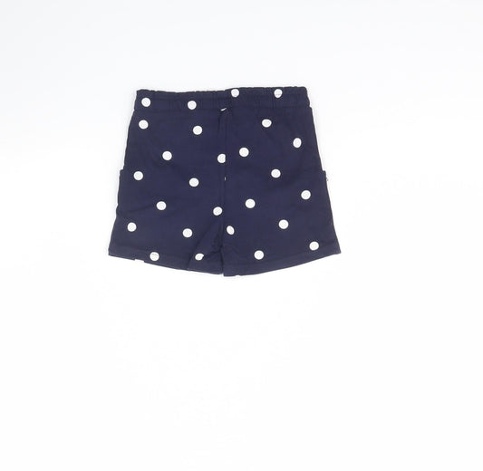 Nutmeg Girls Blue Polka Dot Culotte Shorts Size 4 Years