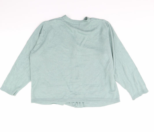 Cae Womens Green Cardigan Jumper Size XL