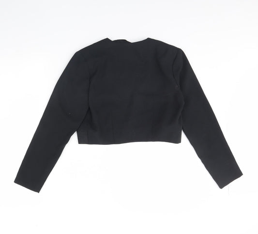 Richards Womens Black Jacket Size 8 - Shoulder Pads