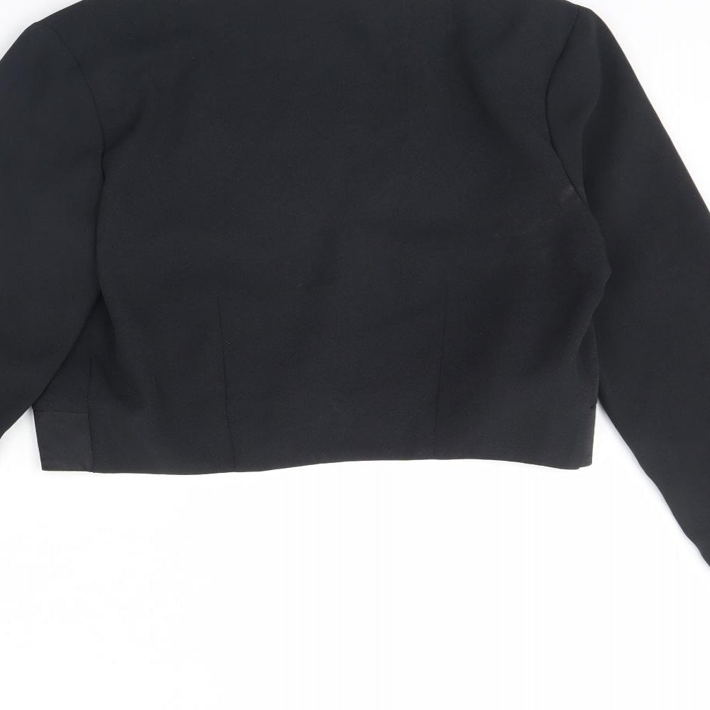 Richards Womens Black Jacket Size 8 - Shoulder Pads