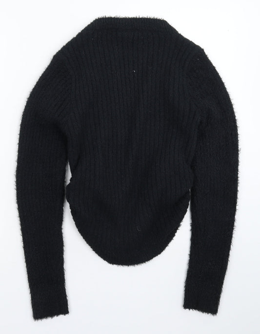 rue21 Womens Black Knit Pullover Jumper Size S