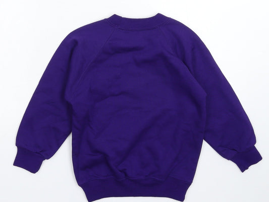Preworn Boys Purple Pullover Sweatshirt Size S