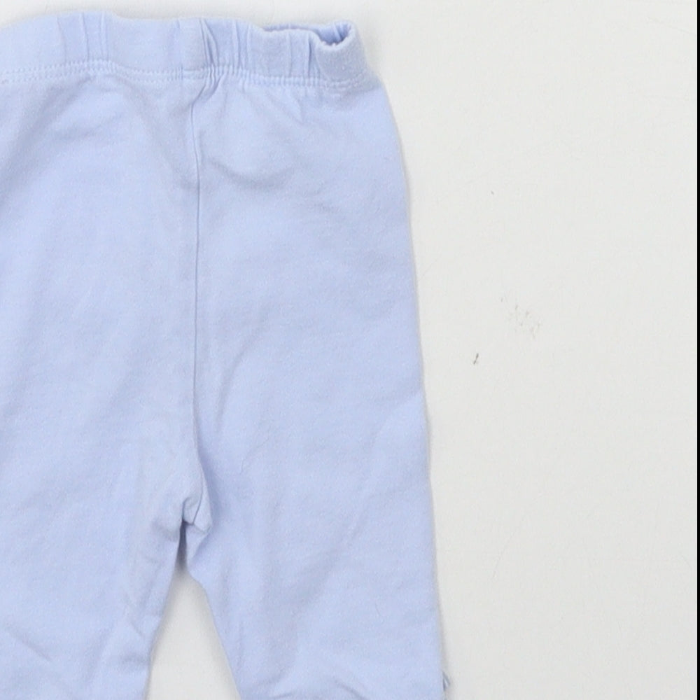 George Boys Blue Jersey Jogger Trousers Size Newborn
