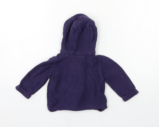 Mini Club Boys Blue Knit Cardigan Jumper Size 3-6 Months