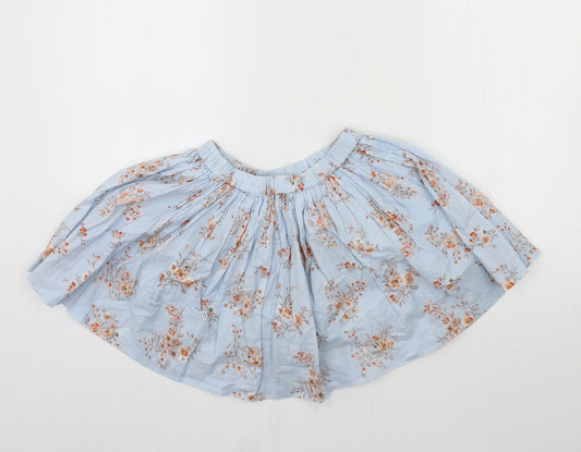 NEXT Girls Blue Floral Flare Skirt Size 9 Years