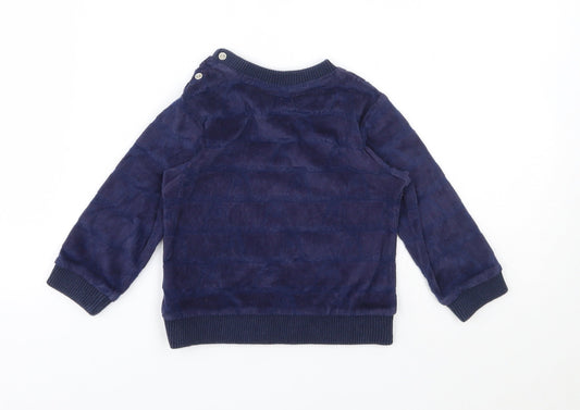 M Baby Blue Pullover Jumper Size 9-12 Months