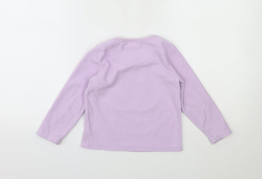 Primark Girls Purple Geometric Top Pyjama Top Size 3-4 Years