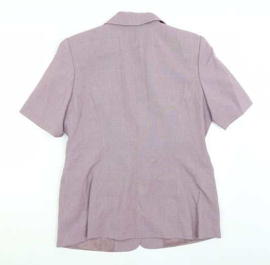 Portafina Womens Purple Jacket Blazer Size 14
