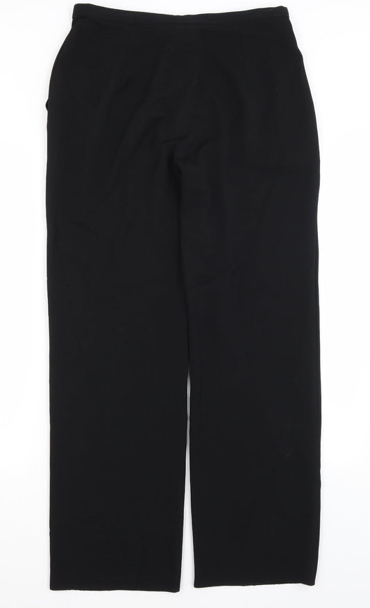 `Preworn Womens Black Dress Pants Trousers Size 14 L29 in