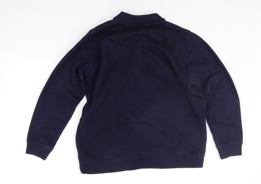 EWM Boys Blue Floral Pullover Jumper Size 14-15 Years