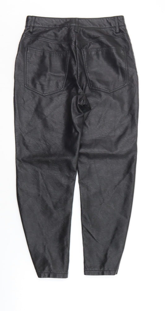 Topshop Womens Black Trousers Size 4 L21 in