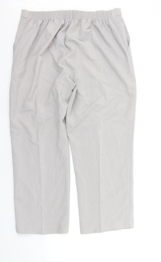 Preworn Womens Grey Trousers Size 18 L20 in