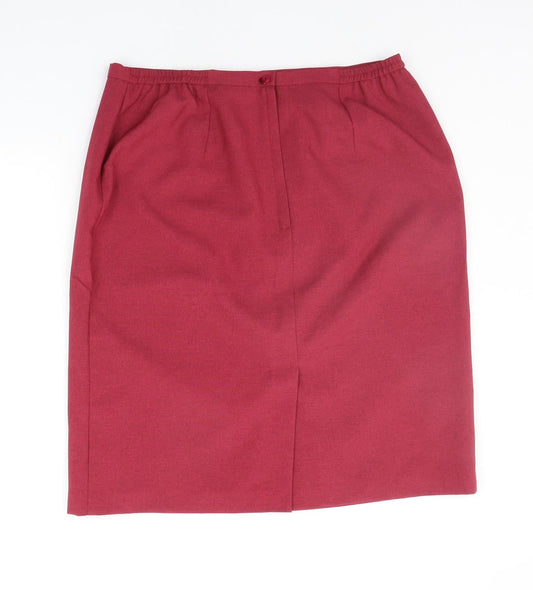 Preworn Womens Purple A-Line Skirt Size 18