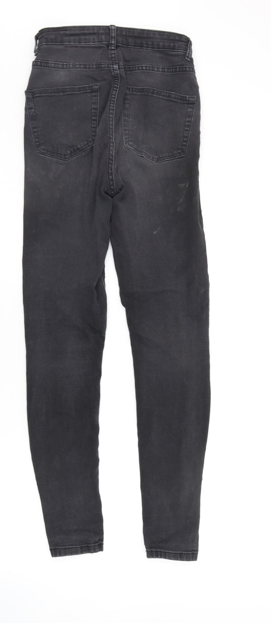 Denim & Co. Womens Grey Straight Jeans Size 8 L27 in