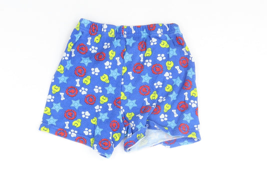 Mini Club Boys Blue Geometric Sleep Shorts Size 3-4 Years