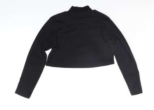 Missguided Womens Black Pullover Jumper Size 16
